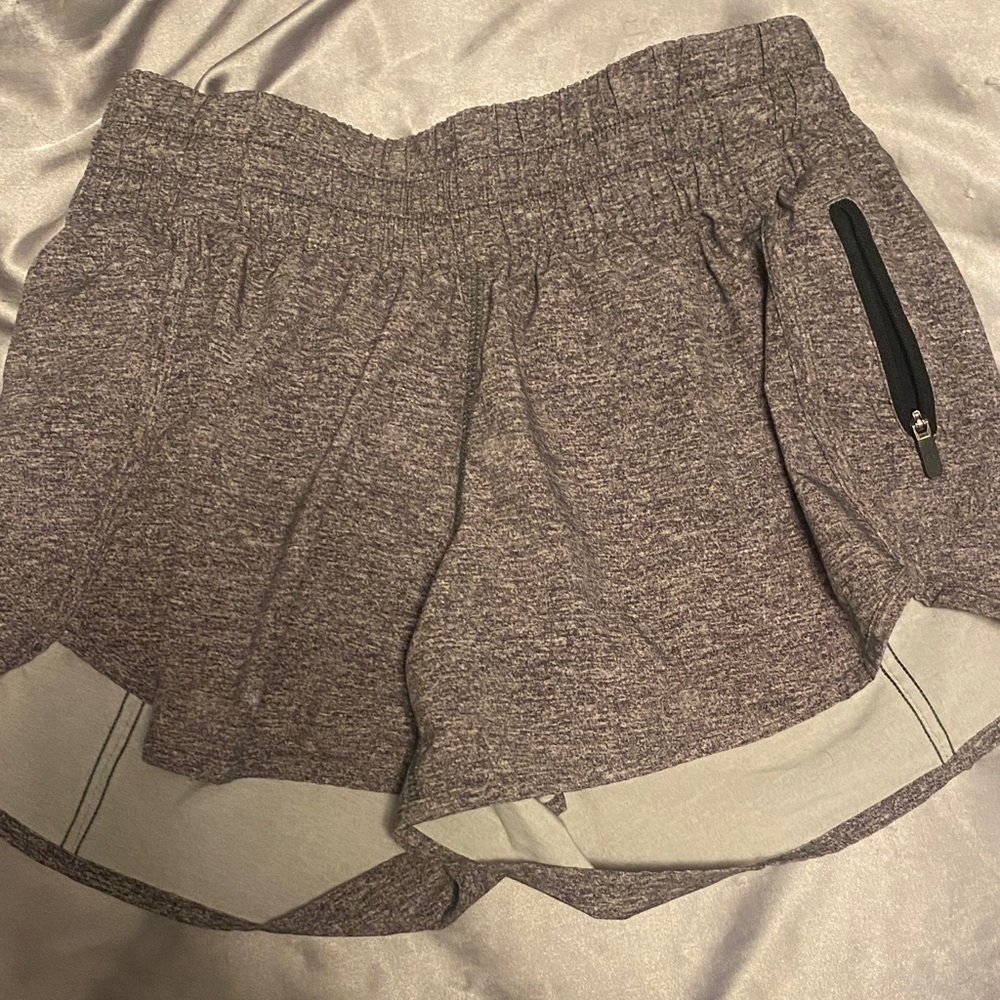 Lululemon Athletica Heathered Gray Athletic Shorts